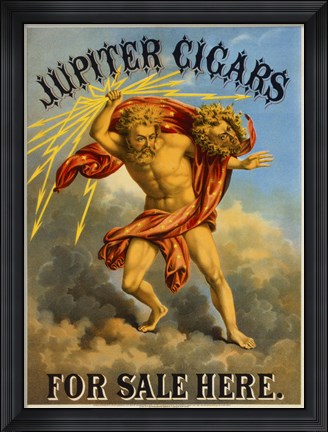 Framed Jupiter Cigars For Sale Here Print