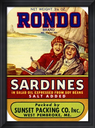 Framed Rondo Sardines Salt Added Print