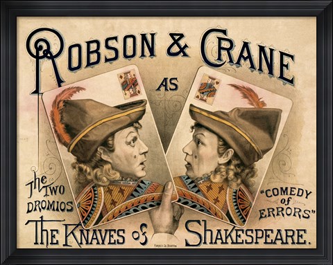 Framed Knaves of Shakespeare Print