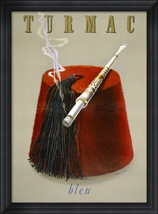 Framed Turmac Bleu Print