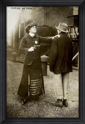 Framed 1909 Wonder Woman Print