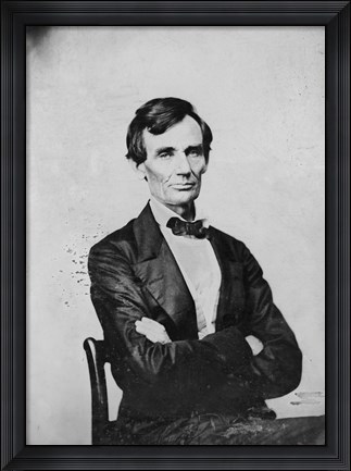 Framed Abraham Lincoln, Candidate for U.S. President Print