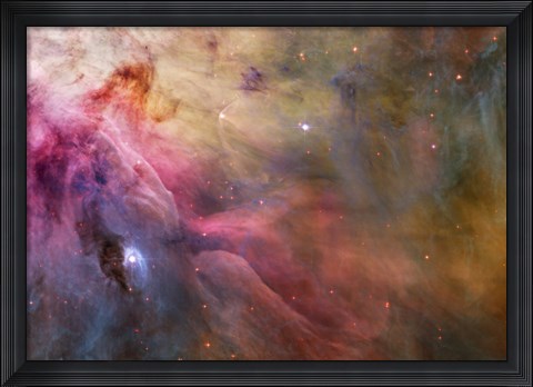 Framed Abstract Art Found in the Orion Nebula Print