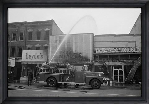 Framed Aftermath of the April 1968 D.C. Riot Print