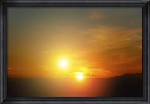 Framed Alien Sunset Print