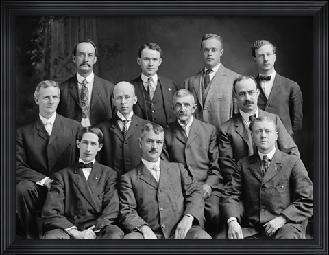 Framed Amateur Baseball Commission, 1905 circa Print