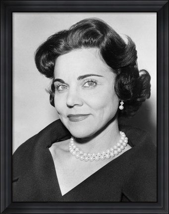 Framed Ann Landers Portrait 1961 Print