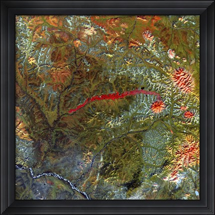 Framed Anyuyskiy Volcano Print