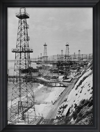 Framed California Dreaming, of Oil Print