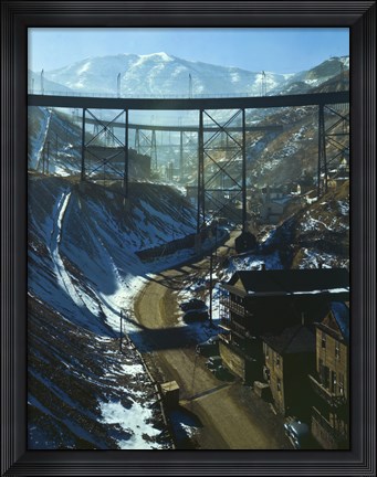 Framed Carr Fork Canyon, Seen from ""G"" Bridge Print