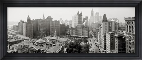 Framed City Hall Panorama, New York Print