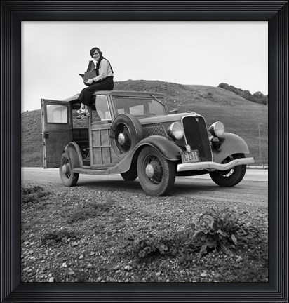 Framed Dorothea Lange, Portrait of the Photographer Print