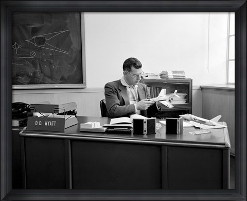 Framed Engineers at Work Print