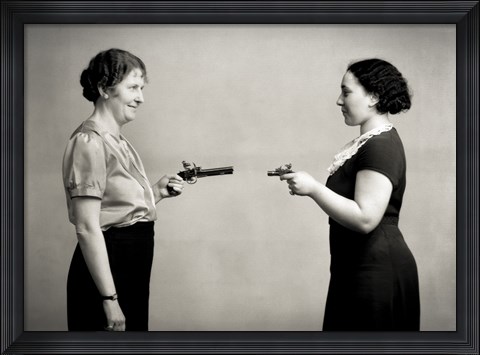 Framed Female Shoot Out Print