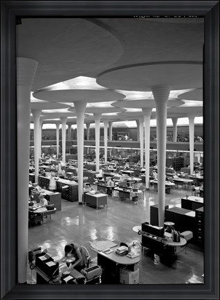 Framed Johnson Wax Balcony, SW View Print