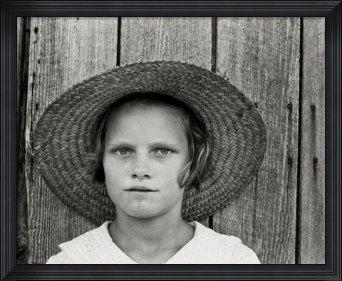 Framed Lucille Burroughs, By Walker Evans Print