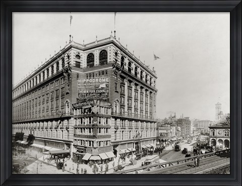 Framed Macy&#39;s Department Store, New York, N.Y. Print
