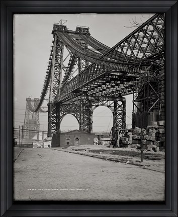 Framed New East River Bridge Print