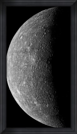 Framed Planet Mercury, March 24, 1974 Print