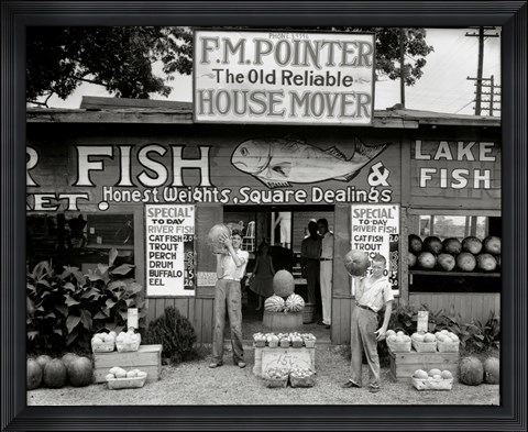 Framed Roadside Stand Near Birmingham, Alabama Print