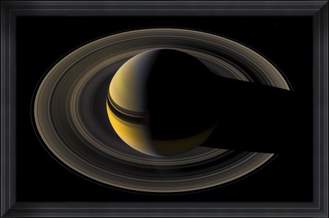Framed Saturn On the Final Frontier Print