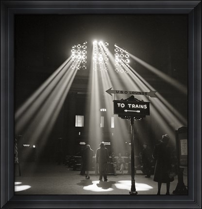 Framed Waiting Room of the Union Station, Chicago Print