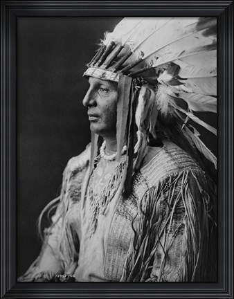 Framed White Shield, Arikara Print