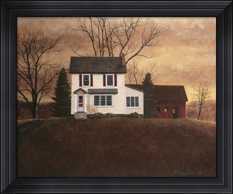 Framed December Sunset Print