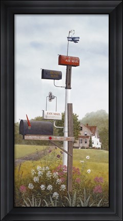 Framed Mailboxes Print