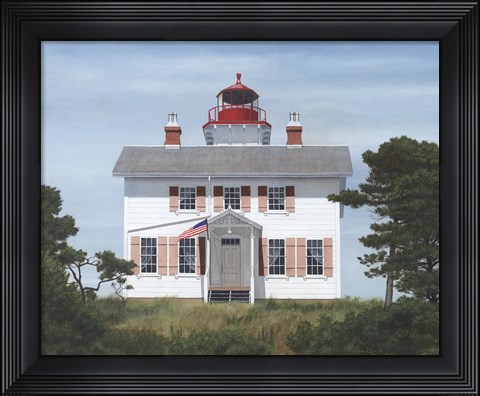 Framed Yaquina Bay Lighthouse Print