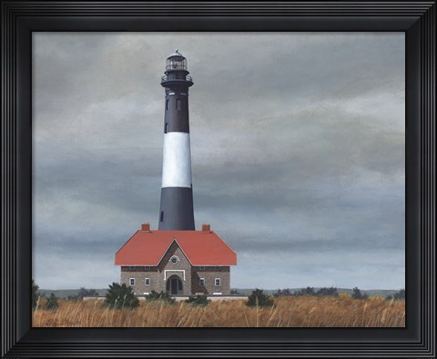 Framed Fire Island Light Station Print