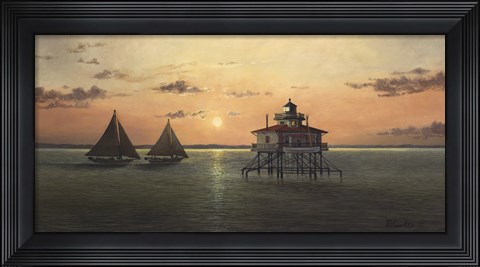 Framed Smith Point Sunset Print