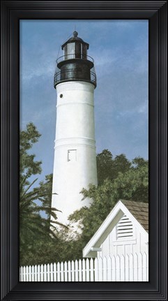 Framed Key West Lighthouse Print