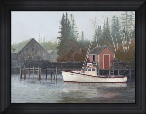 Framed Foggy Morning Print