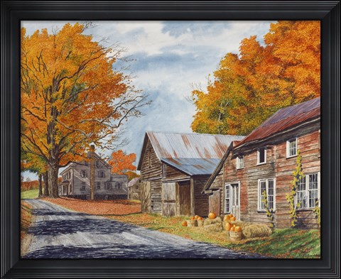 Framed October Country Drive Print