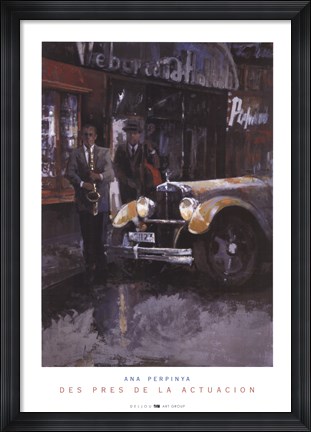 Framed Des Pres de la Actuacion Print