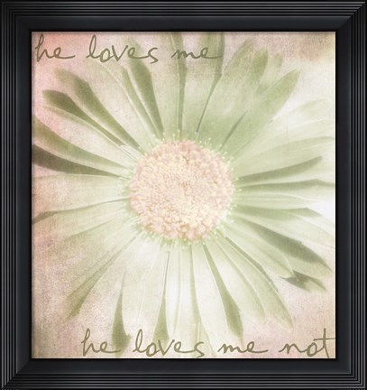 Framed He Loves Me Print