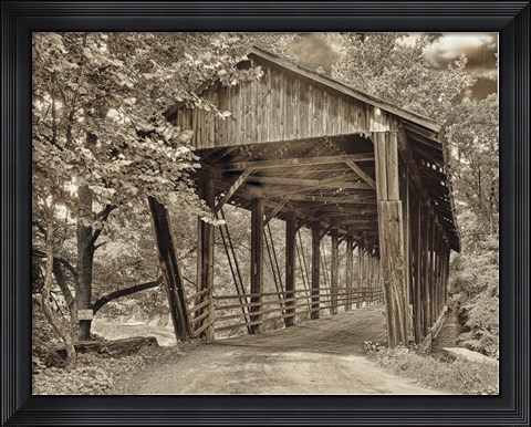 Framed Covered Bridge Print