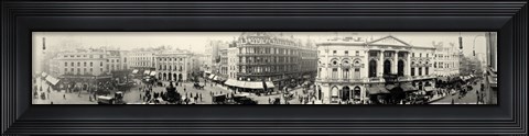 Framed Picadilly Circus London 1900 Print