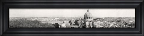Framed Rome from Vatican 1909 Print
