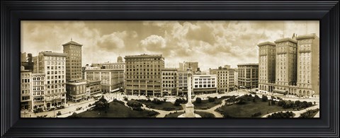Framed Union Square SF 1911 Print
