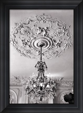 Framed Ornate Ceiling Engraving Print