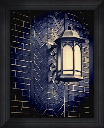 Framed Street Lamp Print