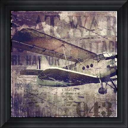 Framed Vintage War Aircraft Print