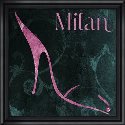 Framed Milan Shoes Print