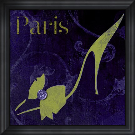 Framed Paris Shoes Print