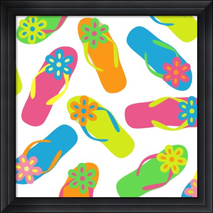 Framed Summer Fun I Print