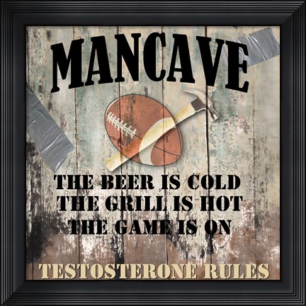 Framed Mancave I Print