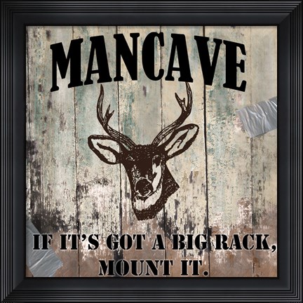 Framed Mancave II Print