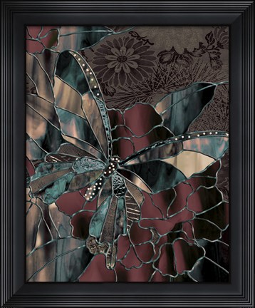 Framed Japanese Butterfly Print